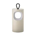 battery table lamp LUNARI with USB connection, CCT Switch, with handle, with touch dimmer IP44, mat, dune beige dimmable