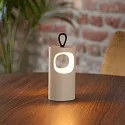 SIGOR battery table lamp LUNARI with USB connection, CCT Switch, with handle, with touch dimmer IP44, mat, dune beige dimmable