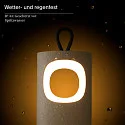 SIGOR battery table lamp LUNARI with USB connection, CCT Switch, with handle, with touch dimmer IP44, mat, dune beige dimmable