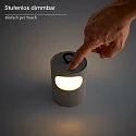 SIGOR battery table lamp LUNARI with USB connection, CCT Switch, with handle, with touch dimmer IP44, gold, mat dimmable