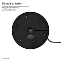 battery table lamp NUMOTION CCT Switch, with touch dimmer IP54, powder coated, night black dimmable