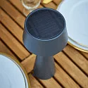 SIGOR battery table lamp SOLINO IP44, graphite grey dimmable