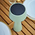 SIGOR Lampe de table à accu SOLINO IP44, vert sauge gradable