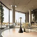 SIGOR Lampe de table à accu NUDROP CCT Switch, avec variateur tactile IP54, noir nuit gradable