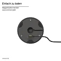 SIGOR Lampe de table à accu NUDROP CCT Switch, avec variateur tactile IP54, gris graphite gradable
