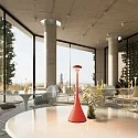SIGOR Lampe de table à accu NUDROP CCT Switch, avec variateur tactile IP54, rouge feu gradable