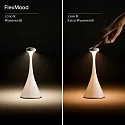 SIGOR battery table lamp NUDROP MINI CCT Switch, with touch dimmer IP54, night black dimmable