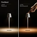 Lampe de table à accu NUINDIE POCKET USB-C rond, CCT Switch, avec variateur tactile IP54