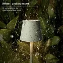 SIGOR battery table lamp NUINDIE POCKET USB-C up / down, with USB connection, CCT Switch, with touch dimmer IP54, sage green dimmable