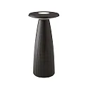 battery table lamp NUFLAIR CCT Switch, with touch dimmer, perforated IP54, night black dimmable