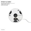 SIGOR battery table lamp NUFLAIR CCT Switch, with touch dimmer, perforated IP54, snow white dimmable