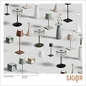 SIGOR battery table lamp NUFLAIR CCT Switch, with touch dimmer, perforated IP54, snow white dimmable