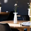 SIGOR battery table lamp NUFLAIR CCT Switch, with touch dimmer, perforated IP54, snow white dimmable