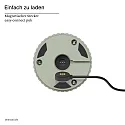 SIGOR battery table lamp NUFLAIR CCT Switch, with touch dimmer, perforated IP54, sage green dimmable