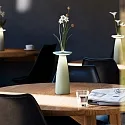 SIGOR battery table lamp NUFLAIR CCT Switch, with touch dimmer, perforated IP54, sage green dimmable