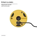 SIGOR battery table lamp NUFLAIR CCT Switch, with touch dimmer, perforated IP54, sunny yellow dimmable