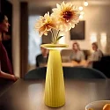 SIGOR battery table lamp NUFLAIR CCT Switch, with touch dimmer, perforated IP54, sunny yellow dimmable