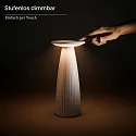SIGOR battery table lamp NUFLAIR CCT Switch, with touch dimmer, perforated IP54, gold dimmable