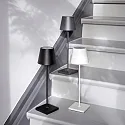 SIGOR Lampe de table à accu NUINDIE USB-C haut / bas, avec connexion USB, CCT Switch, avec variateur tactile IP54, noir nuit gradable