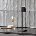 SIGOR Lampe de table à accu NUINDIE USB-C haut / bas, avec connexion USB, CCT Switch, avec variateur tactile IP54, noir nuit gradable