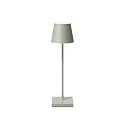 battery table lamp NUINDIE USB-C up / down, with USB connection, CCT Switch, with touch dimmer IP54, sage green dimmable