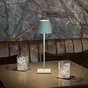 SIGOR battery table lamp NUINDIE USB-C up / down, with USB connection, CCT Switch, with touch dimmer IP54, sage green dimmable