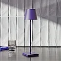 SIGOR battery table lamp NUINDIE USB-C round, CCT Switch, with touch dimmer IP54, plum blue dimmable