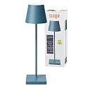 SIGOR Lampe de table à accu NUINDIE USB-C haut / bas, avec connexion USB, CCT Switch, avec variateur tactile IP54