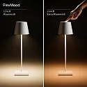 SIGOR battery table lamp NUINDIE IP54, cherry red dimmable