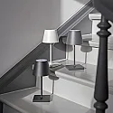 SIGOR Lampe de table à accu NUINDIE MINI USB-C haut / bas, avec connexion USB, CCT Switch, avec variateur tactile IP54