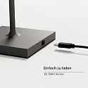 SIGOR Lampe de table à accu NUINDIE MINI USB-C haut / bas, avec connexion USB, CCT Switch, avec variateur tactile IP54