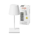 SIGOR Lampe de table à accu NUINDIE MINI USB-C haut / bas, avec connexion USB, CCT Switch, avec variateur tactile IP54