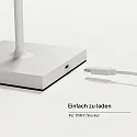 SIGOR Lampe de table à accu NUINDIE MINI USB-C haut / bas, avec connexion USB, CCT Switch, avec variateur tactile IP54