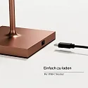 battery table lamp NUINDIE MINI USB-C up / down, with USB connection, CCT Switch, with touch dimmer IP54