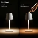 battery table lamp NUINDIE MINI USB-C up / down, with USB connection, CCT Switch, with touch dimmer IP54