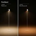 SIGOR battery floor lamp NUINDIE USB-C up / down, with USB connection, CCT Switch, with touch dimmer IP54, sunny yellow dimmable