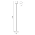 SIGOR battery floor lamp NUINDIE USB-C up / down, with USB connection, CCT Switch, with touch dimmer IP54, sunny yellow dimmable