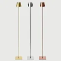SIGOR Lampadaire à accu NUINDIE USB-C haut / bas, avec connexion USB, CCT Switch, avec variateur tactile IP54, or gradable