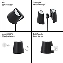SIGOR battery table lamp NUINDIE TANGO with USB connection, CCT Switch, with touch dimmer, magnetic mounting IP20