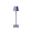 Lampe de table à accu NUINDIE POCKET USB-C rond, CCT Switch, avec variateur tactile IP54, violette gradable