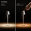 SIGOR battery table lamp NUINDIE POCKET USB-C round, CCT Switch, with touch dimmer IP54, violet purple dimmable