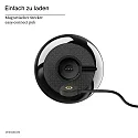 SIGOR Lampe de table à accu NUCANDLE avec variateur tactile IP54, scintillant, noir gradable