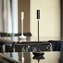 SIGOR Lampe de table à accu NUCANDLE avec variateur tactile IP54, scintillant, noir gradable
