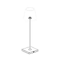 Pied de lampe NUINDIE, noir nuit