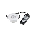 recessed luminaire ARGENT swivelling IP54, white dimmable 8W 580lm 3000K 36° 36° CRI 90
