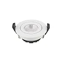 Lumière encastrée DILED 68 pivotant, Dim-To-Warm IP30, blanche gradable 6W 360lm 2100-2700K 36° 36° CRI 95