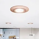 SIGOR Lumière encastrée DILED 68 pivotant IP20, acier gradable 6W 370lm 2700K 36° 36° CRI 95