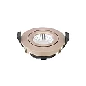 Lumière encastrée DILED 68 pivotant IP20, champagne gradable 6W 380lm 3000K 36° 36° CRI 95