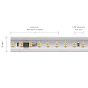 SIGOR High voltage LED Strip, 120 LED/m, 50m roll, 120°, 8W/m, IP65, 3000K