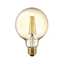 Globe de filament d'ampoule GLOBE G95 GOLD G95 dimmable E27 4,5W 400lm 2500K 330° CRI 80 gradable